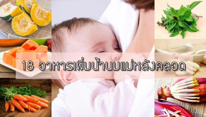 อาหารบำรุงน้ำนม เมนูอาหารบำรุงน้ำนมแม่ลูกอ่อน